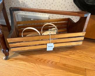 Vtg. Handmade Magazine Rack