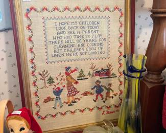Cross-Stitch Framed Art