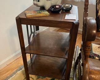 Side Table, Lefton Piggy Bank