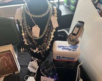 Beaded Necklaces, Watches, 14k Twisted Cable Hoops, Lenox Floral Rabbit  