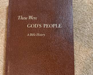 These Were God's People: A Bible History hardcover book