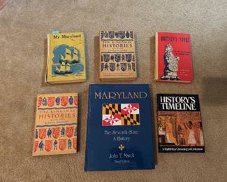 Maryland history book lot including Maryland: The Seventh State and History's Timeline