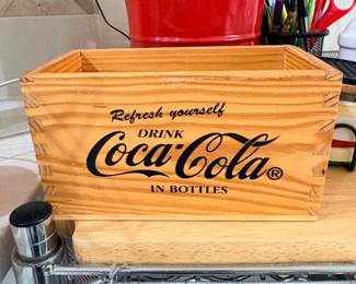 Wooden Coca-Cola crate box, Refresh Yourself