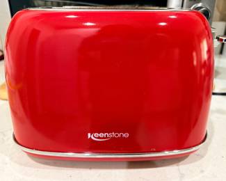 Keenstone red retro two slice toaster