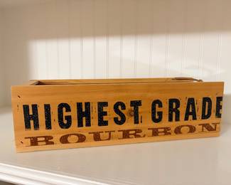 Wooden Highest Grade Bourbon crate box