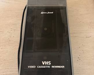 Vintage VHS video cassette rewinder