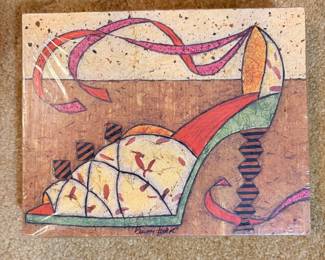 Contemporary abstract painting on canvas
