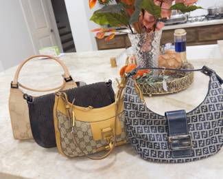 Vintage Gucci and Fendi