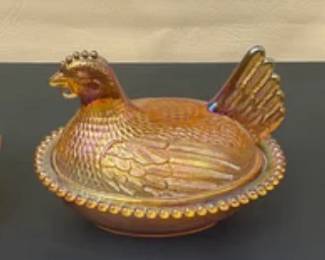 hen on nest