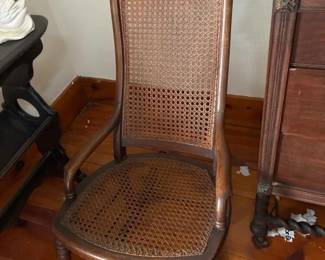 332 victorianstylecaneseatrockingchair