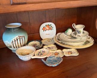 242 assortedceramicplatesdishesvase