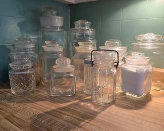 186 glasskitchenstoragejarsandcanisters
