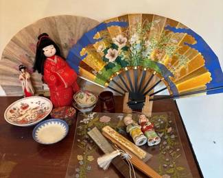 243 japanesedecorativefigurinesbowlsfans