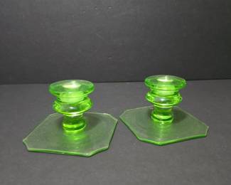 012 pairofuraniumglasscandlesticksinar