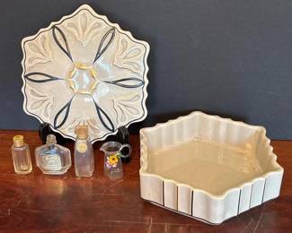 229 artdecoceramictrinketboxminiglass