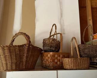 367 assortedwickerandwoodbasketsrustic
