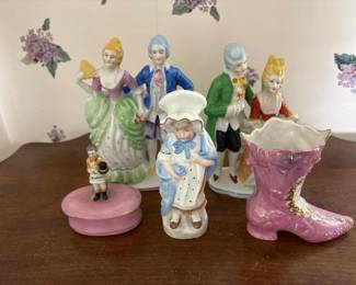 120 porcelainfigurinesandtrinketboxvict