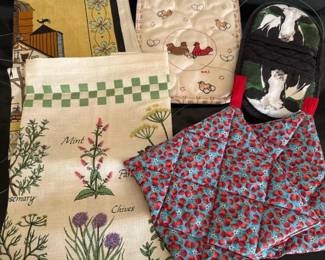 287 assortedvintagekitchenlinensandpoth