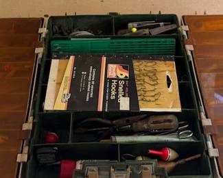 Large Assortment of Fishing Tackle, Lures, Hooks, Sinkers & Tackle Boxes