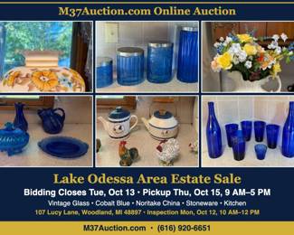 Lake Odessa Area Online Auction – Bidding Closes Tuesday, Oct 13 – Pickup Thursday, Oct 15, 9 AM–5 PM
