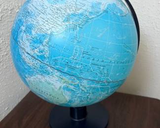 Waypoint 12" World Scholastic Globe with Blue Oceans & Black Desktop Stand