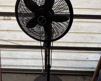 Lasko Black Adjustable Pedestal Fan with Remote Control & Circular Base