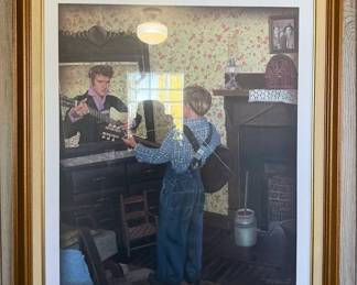 Ronnie McDowell "Reflection of a King" Elvis Presley Framed Art Print - 2007