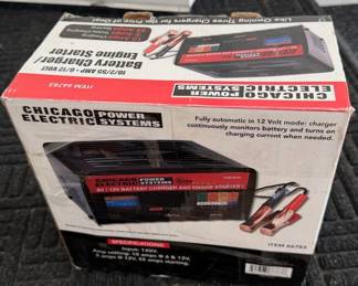 Chicago Electric 10/2/55 Amp 6/12V Battery Charger & Engine Starter Model 66783