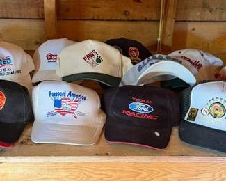 Collection of Advertising & Promotional Baseball Caps - Ford Racing, RV, Travel & More