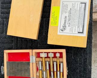 The Woodworker's Choice 22-Piece Tapered Drill Bit Set with Wooden Storage Boxes