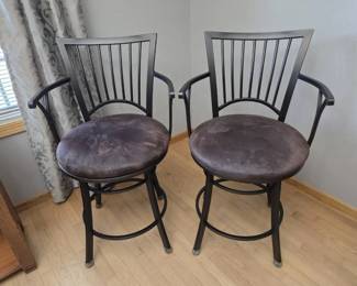 Morgan Swivel CounterBar Stools with Upholstered Seats