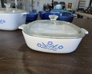 Corning Ware Blue Cornflower  Cobalt Blue Pyrex Bakeware