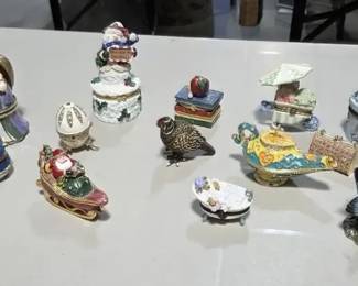 Hinged Trinket Box Collection  Birds, Christmas  Novelty D
