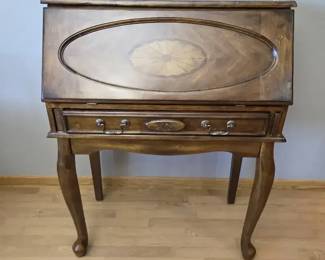 03 Secretary Writing Desk with Inlay  Interior Organizers