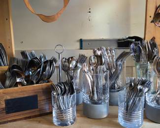 Heavy Stainless flatware for Entertainment and Silver Plate Flatware