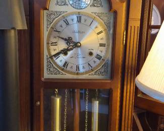 Wall Clock with Key and Weights