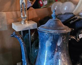 vintage silver tea