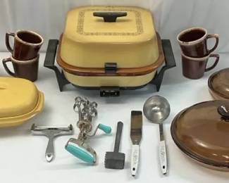 Tupperware, Corning, Sunbeam, McCoy