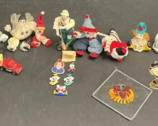 Clown Pins, Suncatchers, Toys, Dolls More