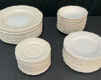 46 Piece Federalist Ironstone China Dish Set