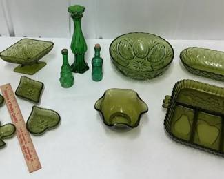 Indiana, Anchor Hocking, Avon Green Glass