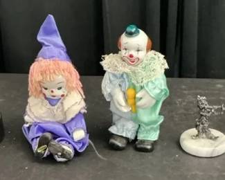 Clown Candle Holder, Dolls, Kinetic Toy More