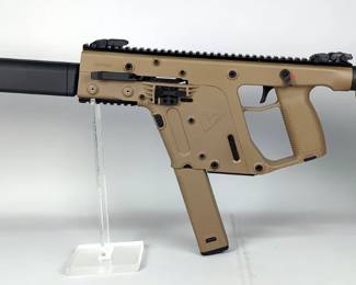 Kriss Vector CRB 9x19 Rifle SN# 919C022777, Adjustable Stock, Flip Up Peep Sights, Manual, With Hard Case, In Original Box 