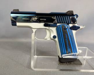 Kimber Micro 9 Sapphire Special Edition 9mm Pistol SN# TD0019157, Manual, With Soft Case, In Original Box