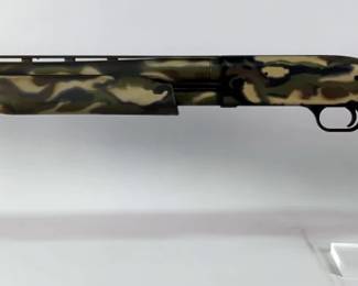 Mossberg 500A 12 ga Pump Action Shotgun SN# P943533, 24" Barrel, 670 XX-F Turkey Choke, Fiber Optic Sights, For 2 3/4" And 3" Shells, Accu-choke