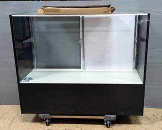 Glass Front Inventory Case With Glass Shelves, 38" x 48" x 18.25"