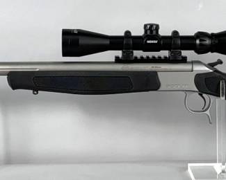 Dikar/ BPI/ CVA Scout .35 Whelen Top Break Action Rifle SN# 61-06-015034-24, Konus Pro 3-9x40 Scope, Manual, In Soft Case 