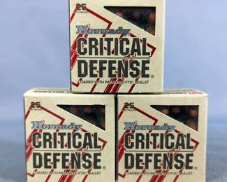 Hornady 38 SPL Critical Defense Ammo, Approx Qty 75 Rds