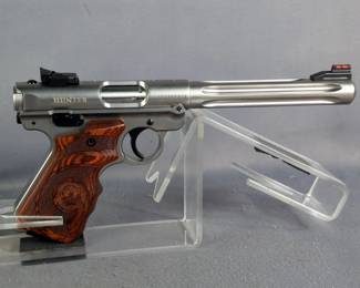 Ruger Mark IV Hunter .22 LR Pistol SN# 500777212, 2 Total Mags, Manual, In Original Hard Case 