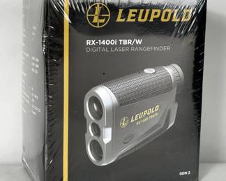 Leupold RX-1400i TBR/W Digital Laser Rangefinder, And Bushnell Sentry 18-36x50mm Spotting Scope With Table Tripod, Soft Case, And Hard Case